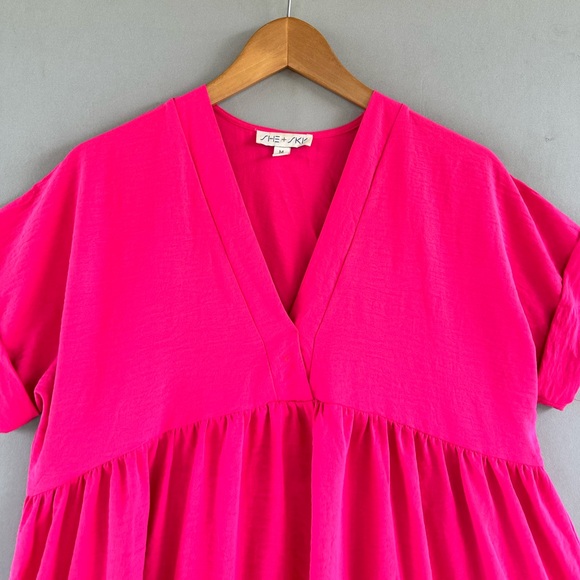 🎉5 for $45🎉 She sky dress size M pink - Picture 4 of 8